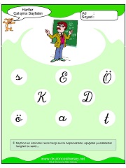 Ö Sesi Çalışma Sayfaları